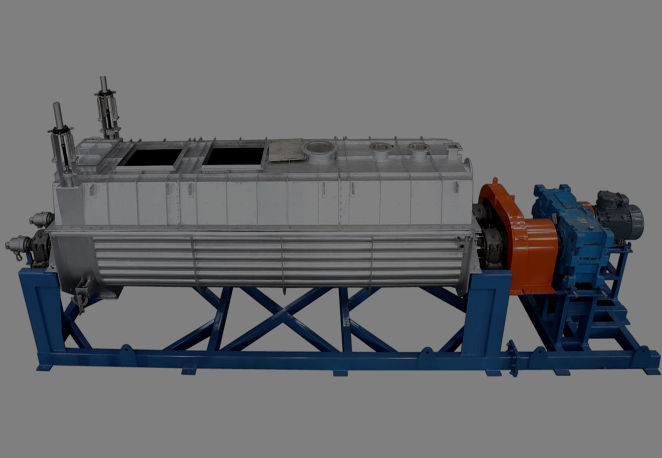 Heavy-duty industrial horizontal screw conveyor and paddle mixer by Distington Engineers & Consultant Pvt. Ltd.